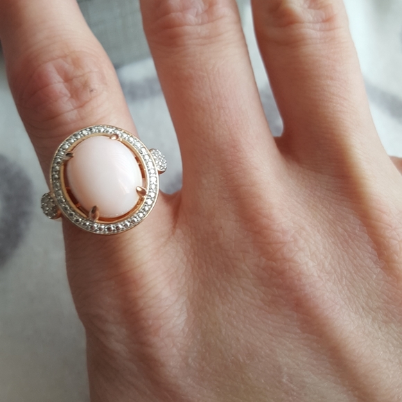 Rose gold over sterling silver ring - Picture 10 of 11